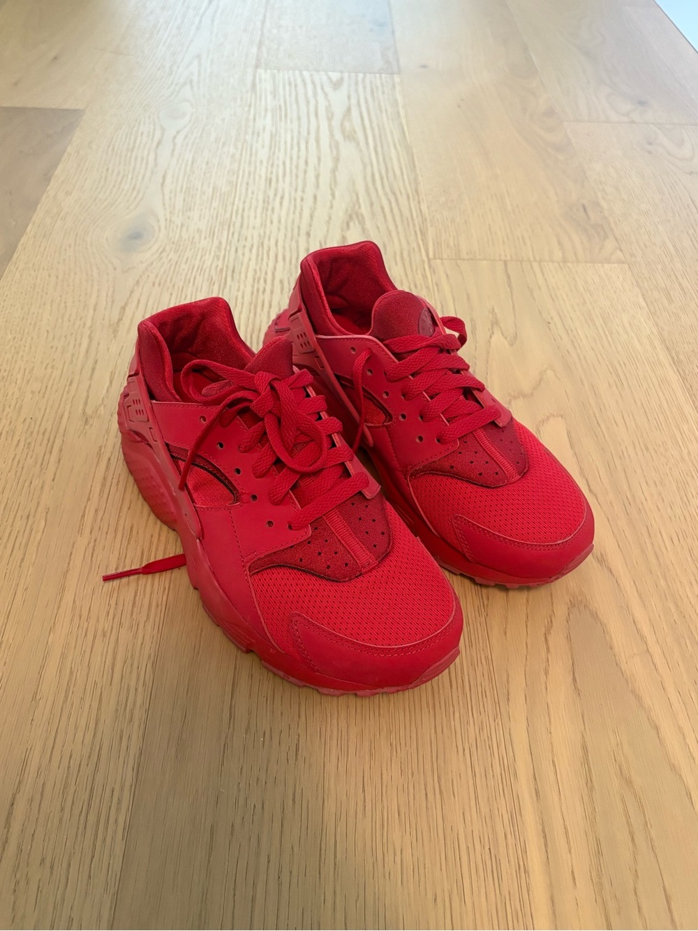 Nike Kids Red Lace-Up Sneakers